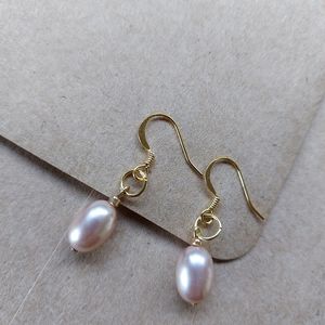 3 for 20 Handmade rose pearl earrings